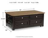 Drazmine Lift-Top Coffee Table - Tampa Furniture Outlet