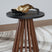 Tampa Furniture Outlet - Ashley Furniture - Kallari End Table - Round End Table / Warm Brown/Black - T737-6