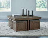 Boardernest Coffee Table with 4 Stools - Tampa Furniture Outlet