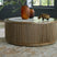 Tampa Furniture Outlet - Ashley Furniture - Camdill Coffee Table - Round Cocktail Table / Light Brown/White - T808-8
