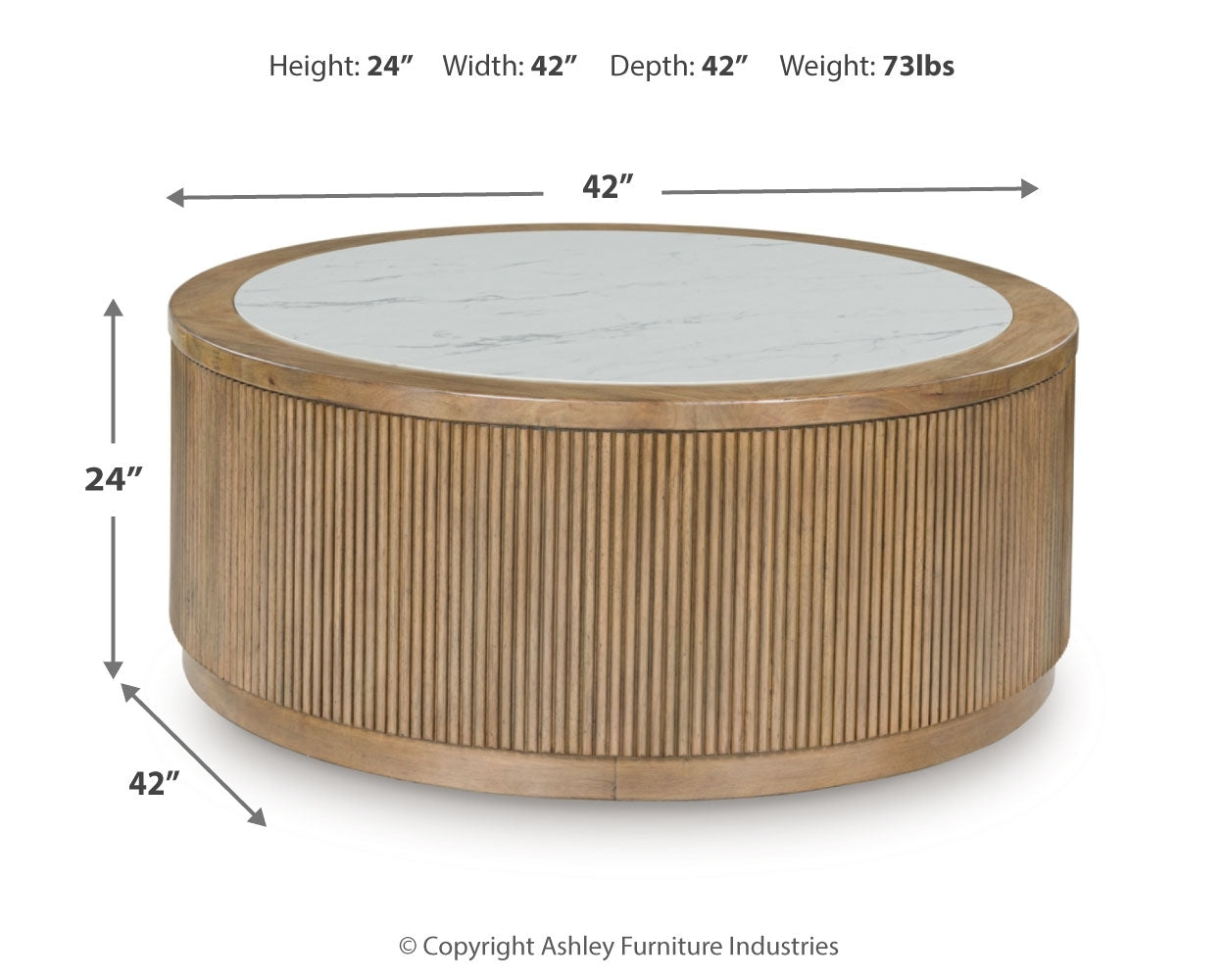 コーヒールンバ様 Tampa Furniture Outlet - Ashley Furniture - Camdill Coffee Table
