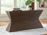 Tampa Furniture Outlet - Ashley Furniture - Hannodream Sofa Table - Sofa Table / Warm Brown - T821-4