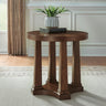 Tampa Furniture Outlet - Ashley Furniture - Rustic Plains End Table - Round End Table - T877-6