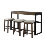 Caesar Occasional Bar Table Single Pack (Table + Three Stools) - Tampa Furniture Outlet