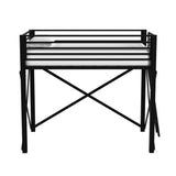 Talia Full Loft Bunk and Ladder in Black - Tampa Furniture Outlet