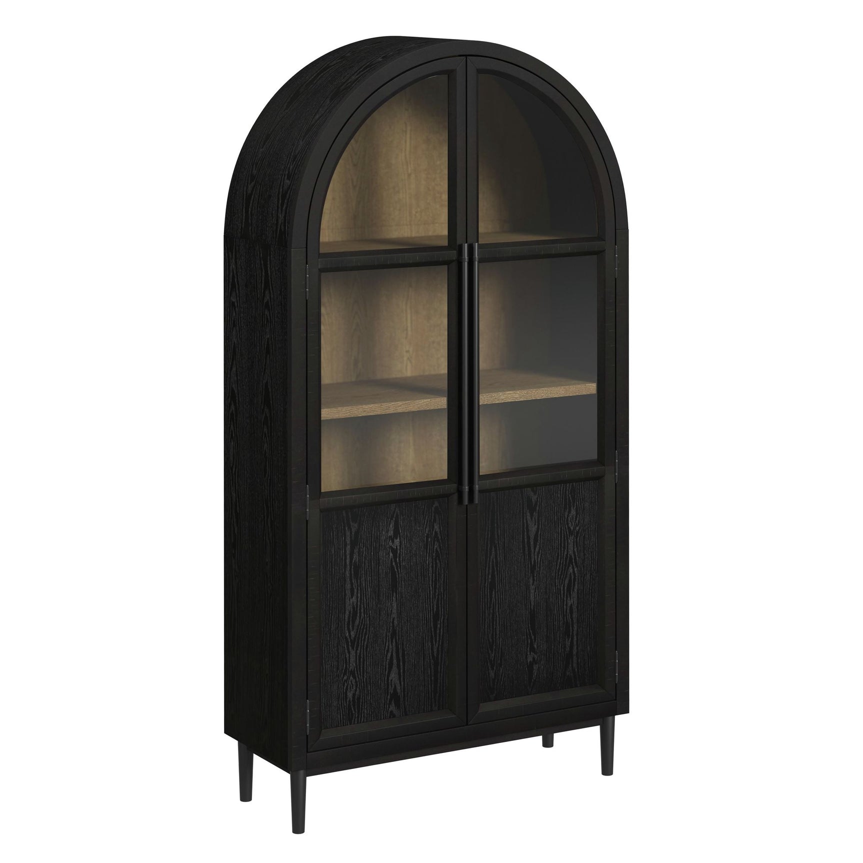 Taurus Bookcase in Flat Black - Tampa Furniture Outlet
