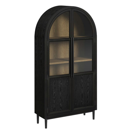 Taurus Bookcase in Flat Black - Tampa Furniture Outlet