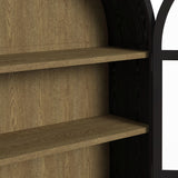 Taurus Bookcase in Flat Black - Tampa Furniture Outlet