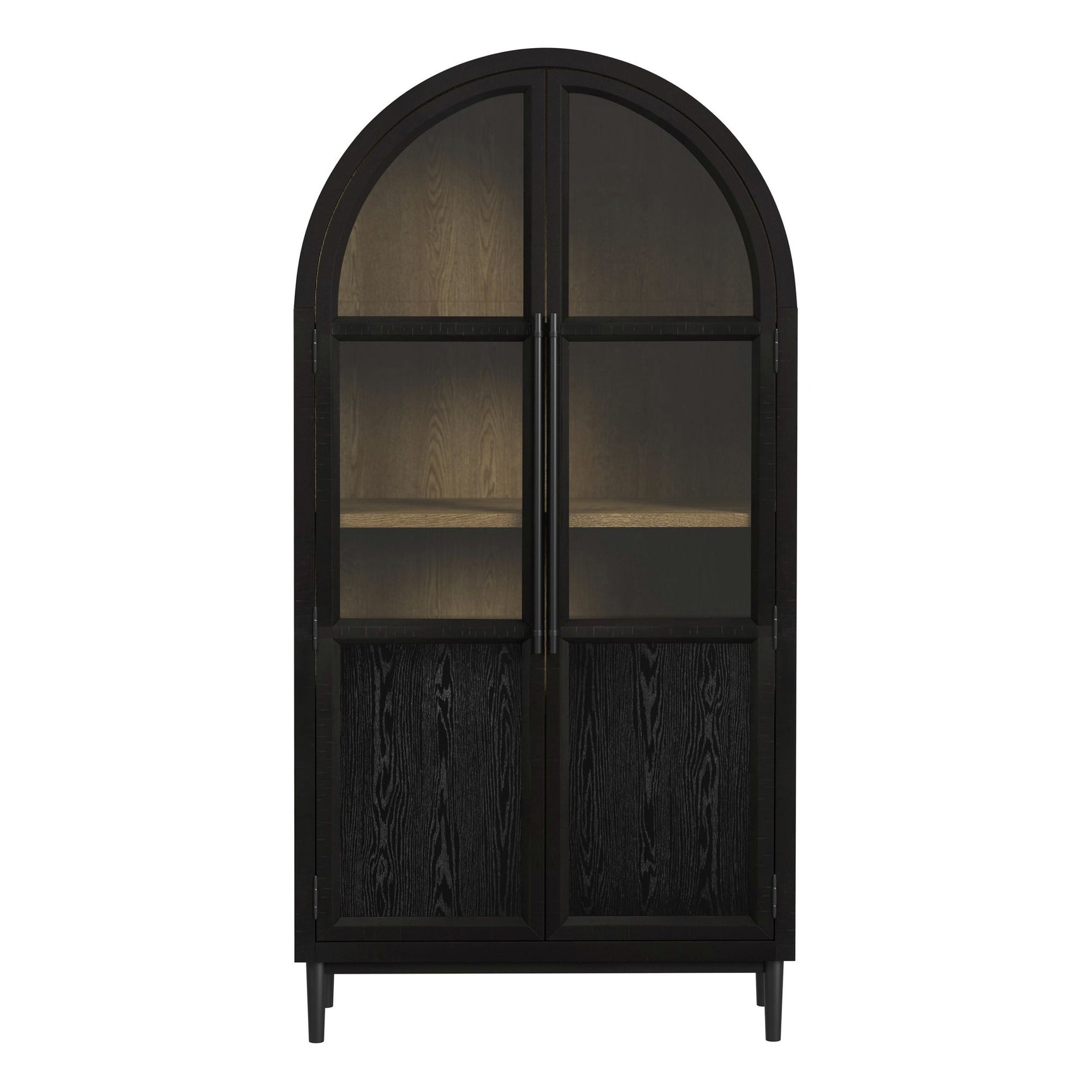 Taurus Bookcase in Flat Black - Tampa Furniture Outlet