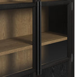 Taurus Bookcase in Flat Black - Tampa Furniture Outlet