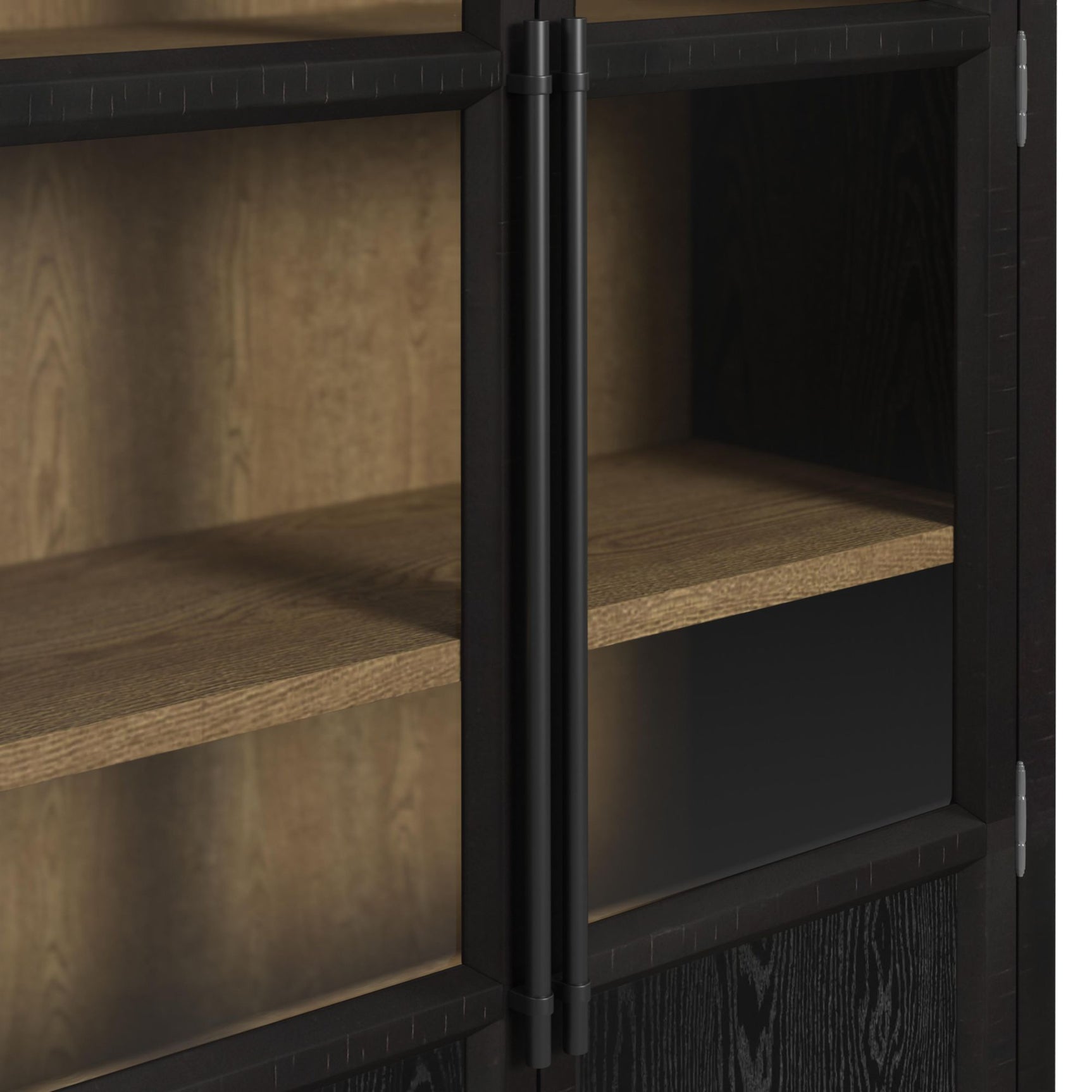 Taurus Bookcase in Flat Black - Tampa Furniture Outlet