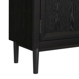 Taurus Bookcase in Flat Black - Tampa Furniture Outlet
