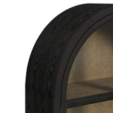 Taurus Bookcase in Flat Black - Tampa Furniture Outlet