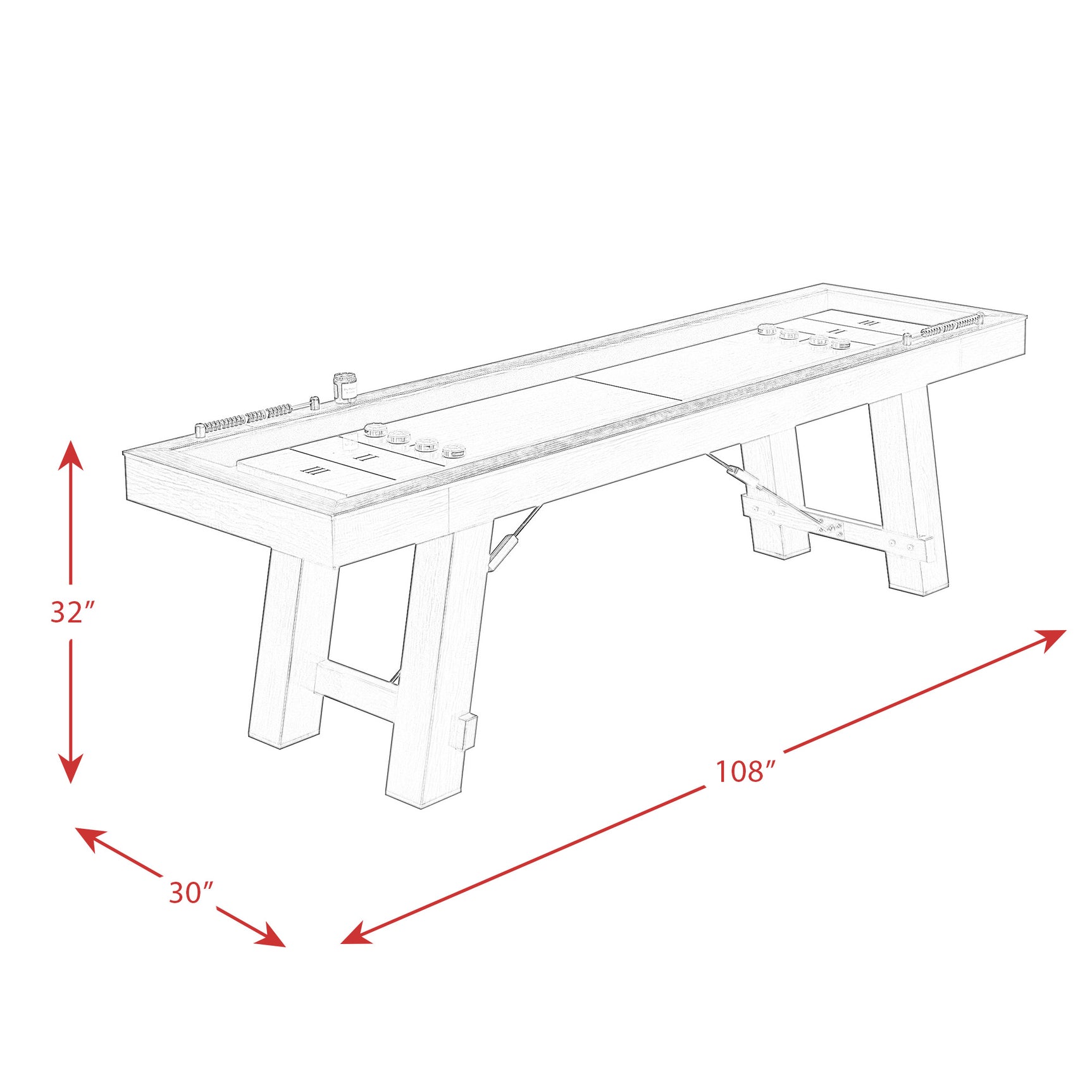Titus Shuffleboard Table - Tampa Furniture Outlet