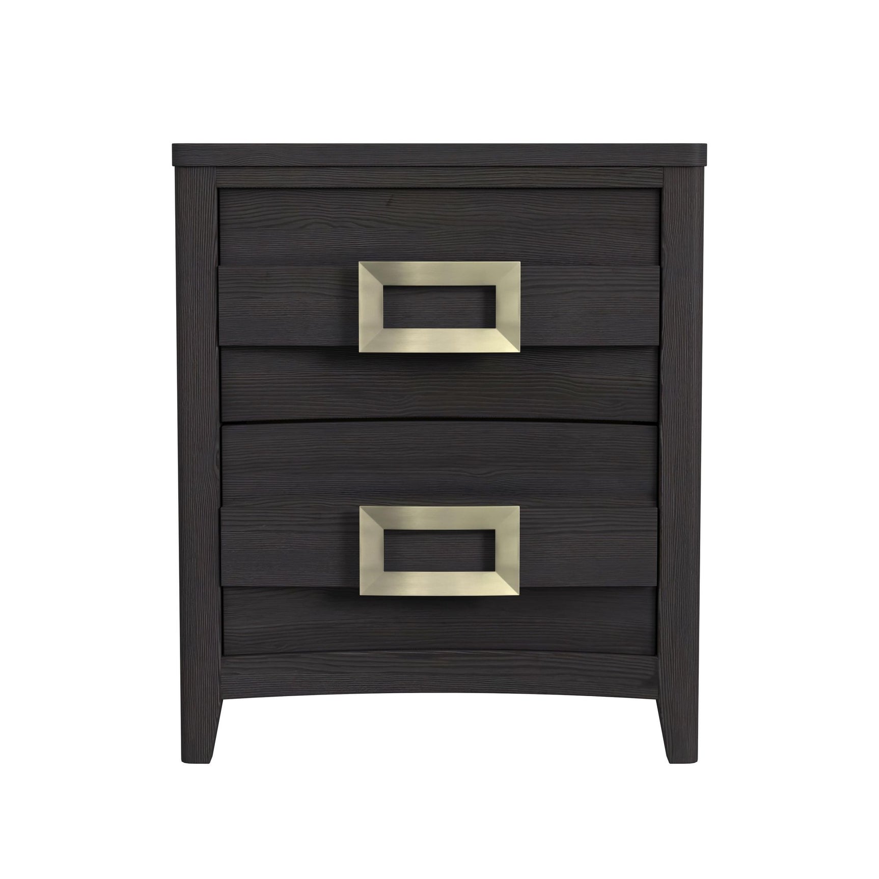 Tobias 2-Drawer Nightstand with USB in Black - Tampa Furniture Outlet