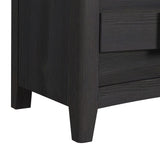 Tobias 2-Drawer Nightstand with USB in Black - Tampa Furniture Outlet