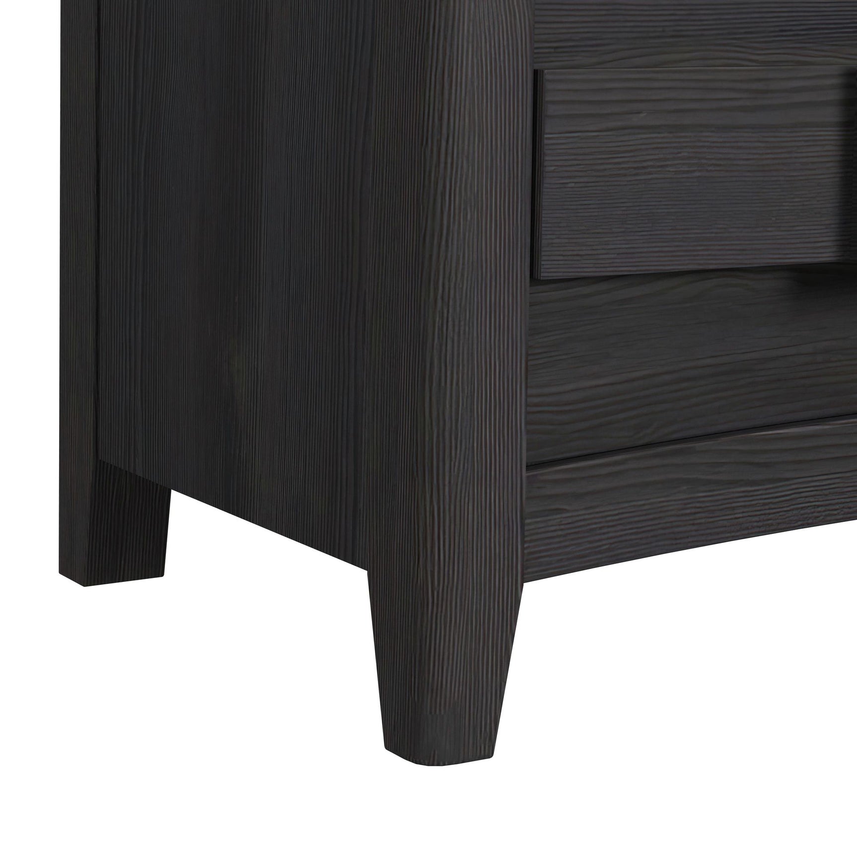 Tobias 2-Drawer Nightstand with USB in Black - Tampa Furniture Outlet