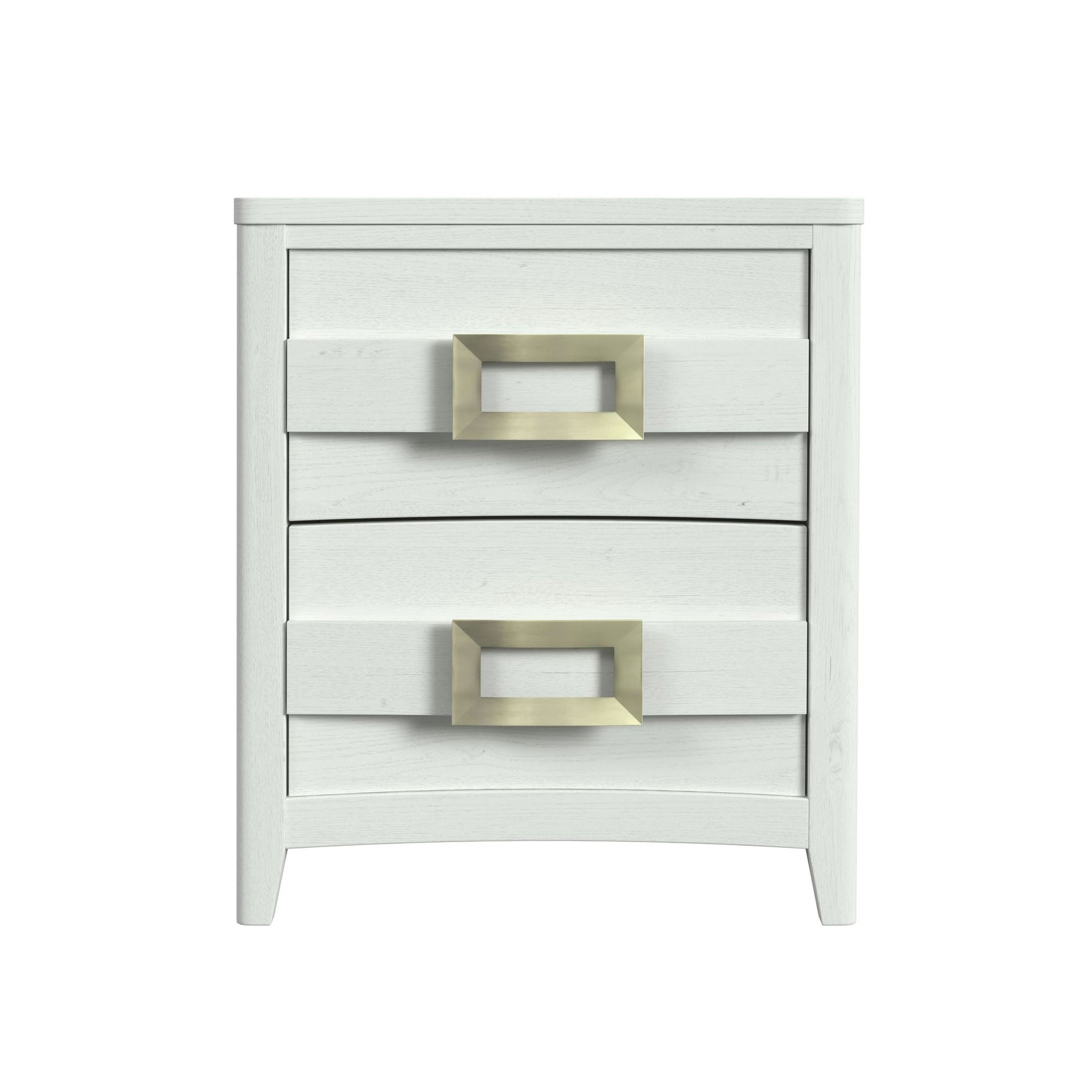 Tobias 2-Drawer Nightstand with USB in White - Tampa Furniture Outlet