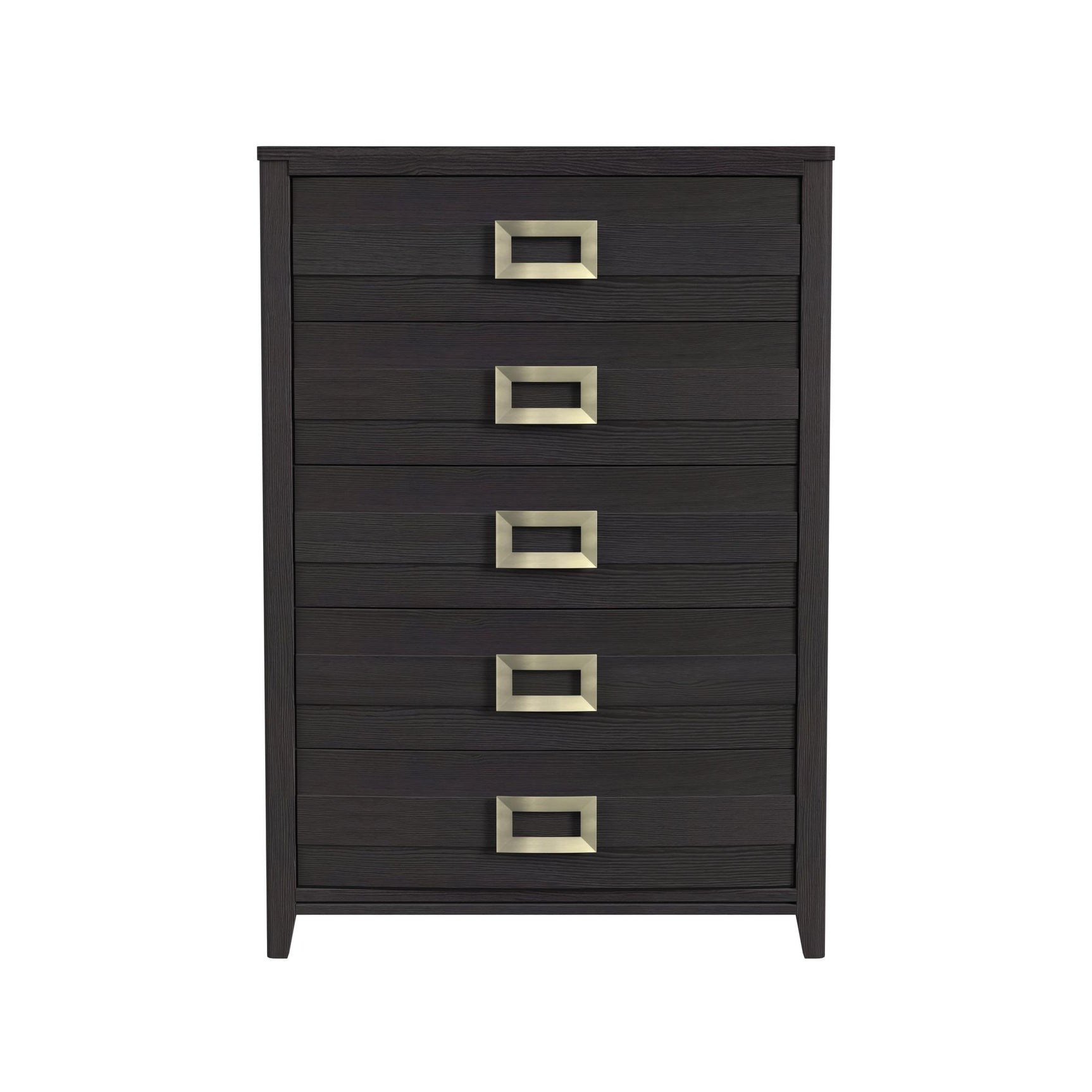 Tobias 5-Drawer Chest in Black - Tampa Furniture Outlet