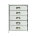 Tobias 5-Drawer Chest in White - Tampa Furniture Outlet