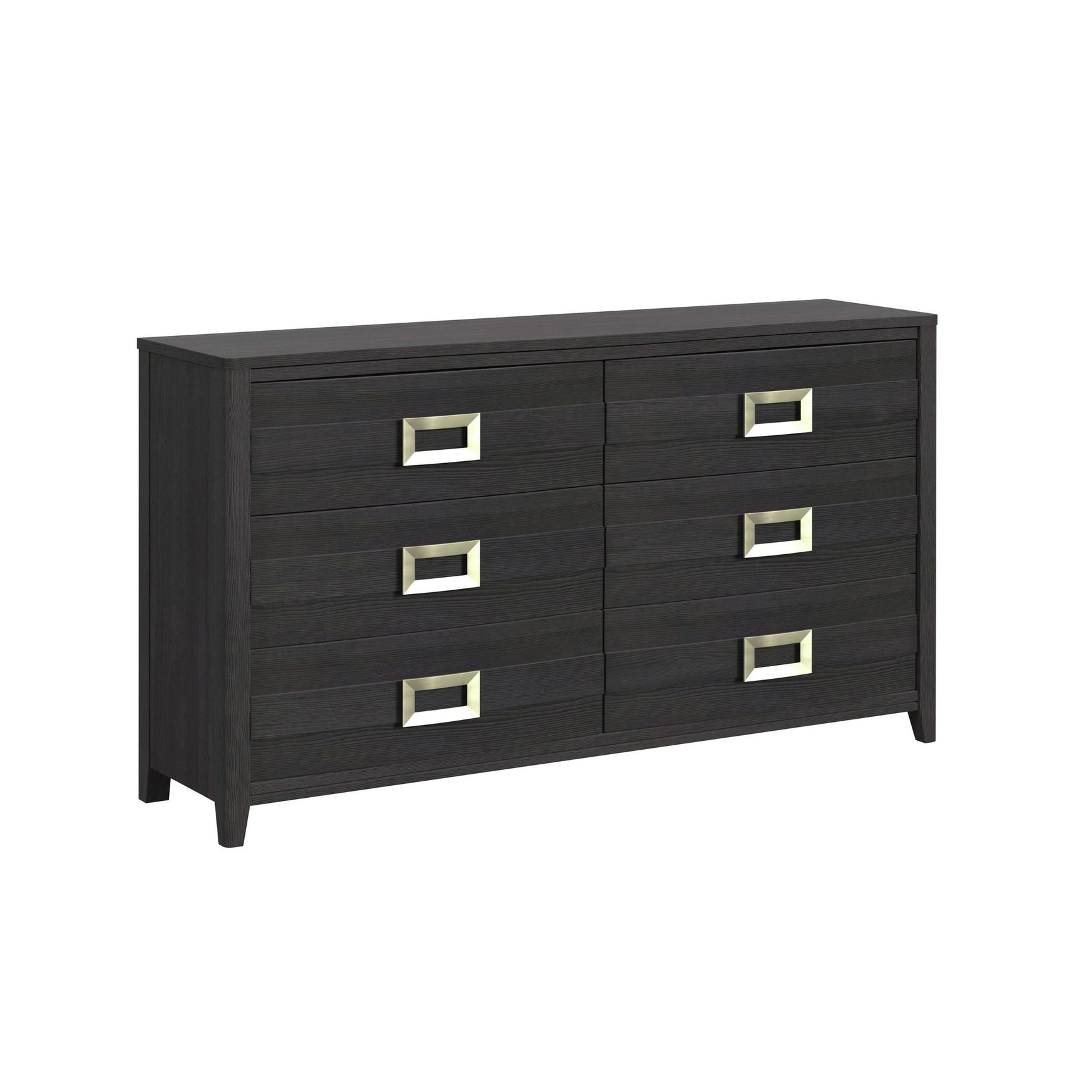 Tobias 6-Drawer Dresser in Black - Tampa Furniture Outlet