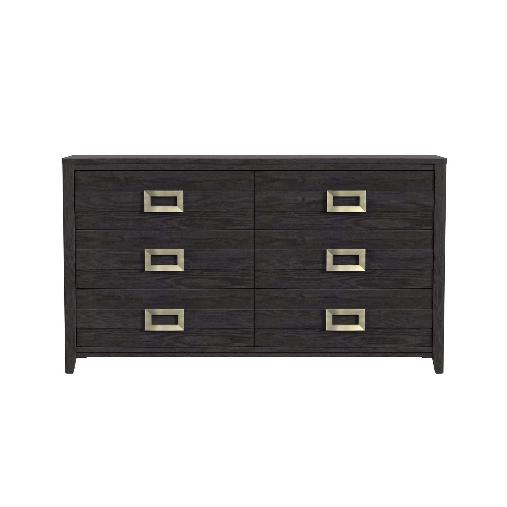 Tobias 6-Drawer Dresser in Black - Tampa Furniture Outlet
