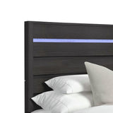 Tobias Twin Bed with LED in Black