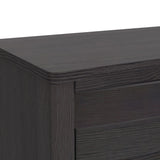Tobias Dresser and Mirror Set with LED in Black - Tampa Furniture Outlet