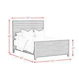 Tobias Full Bed with LED in White - Tampa Furniture Outlet