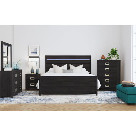 Tobias 5-Drawer Chest in Black – SKU B-15990-8-CH | Elements