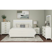 Tobias King Bed with LED in White – SKU B-15990-7-KBL | Elements
