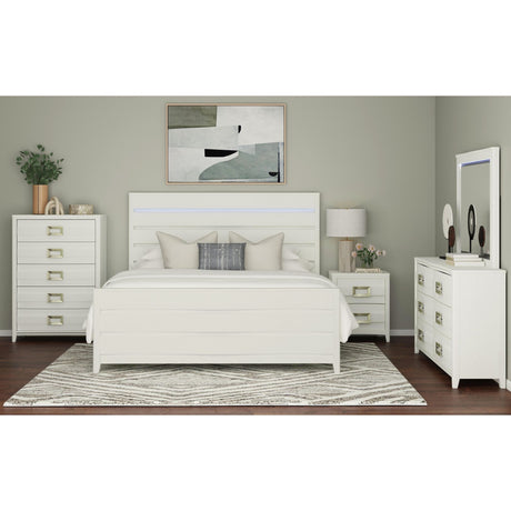 Tobias 2-Drawer Nightstand with USB in White – SKU B-15990-7-NS | Elements