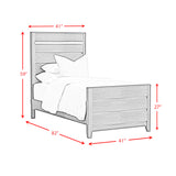 Tobias Twin Bed with LED in White