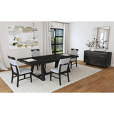 Transcend Dining Side Chair with Light Grey Fabric in Charcoal (2 Per Carton) – SKU D-12980-3-SC | Elements