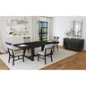 Transcend Dining Side Chair with Light Grey Fabric in Charcoal (2 Per Carton) – SKU D-12980-3-SC | Elements