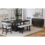 Transcend Counter Side Chair with Light Grey Fabric in Charcoal (2 Per Carton) - Tampa Furniture Outlet