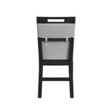 Transcend Counter Side Chair with Light Grey Fabric in Charcoal (2 Per Carton) - Tampa Furniture Outlet