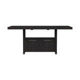 Transcend Counter Table with 20" Leaf in Charcoal - Tampa Furniture Outlet
