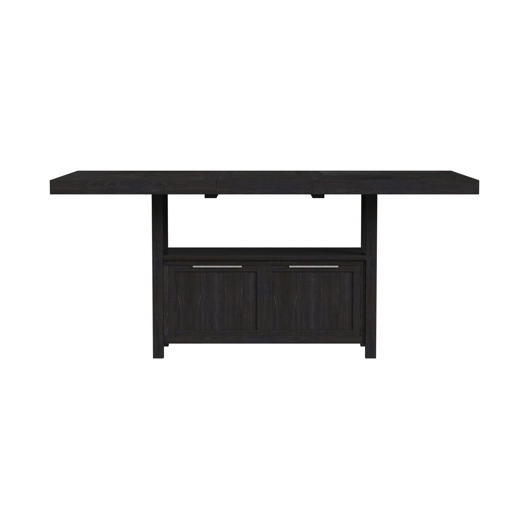 Transcend Counter Table with 20" Leaf in Charcoal - Tampa Furniture Outlet
