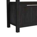 Transcend Counter Table with 20" Leaf in Charcoal - Tampa Furniture Outlet