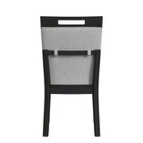Transcend Dining Side Chair with Light Grey Fabric in Charcoal (2 Per Carton) - Tampa Furniture Outlet
