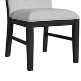 Transcend Dining Side Chair with Light Grey Fabric in Charcoal (2 Per Carton) - Tampa Furniture Outlet
