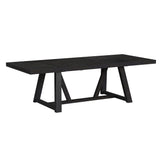 Transcend Dining Table with 22" Leaf in Charcoal - Tampa Furniture Outlet