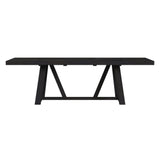 Transcend Dining Table with 22" Leaf in Charcoal - Tampa Furniture Outlet