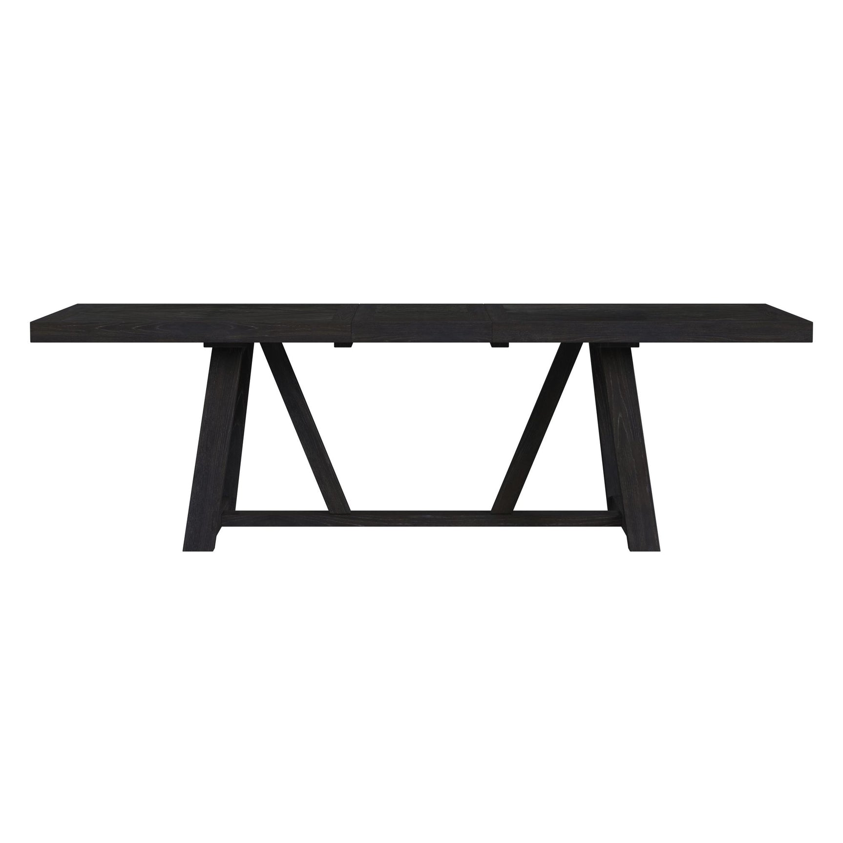 Transcend Dining Table with 22" Leaf in Charcoal - Tampa Furniture Outlet