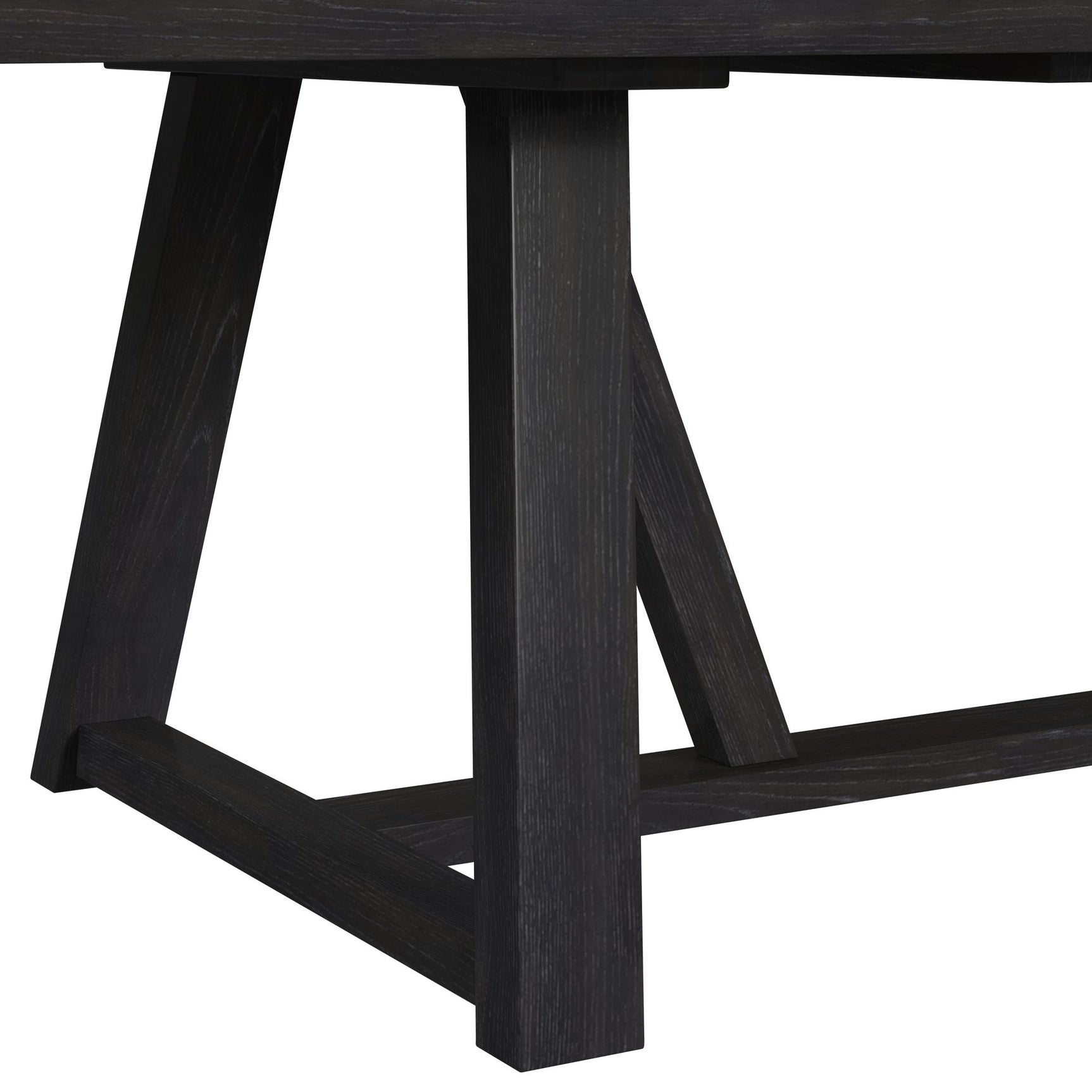Transcend Dining Table with 22" Leaf in Charcoal - Tampa Furniture Outlet