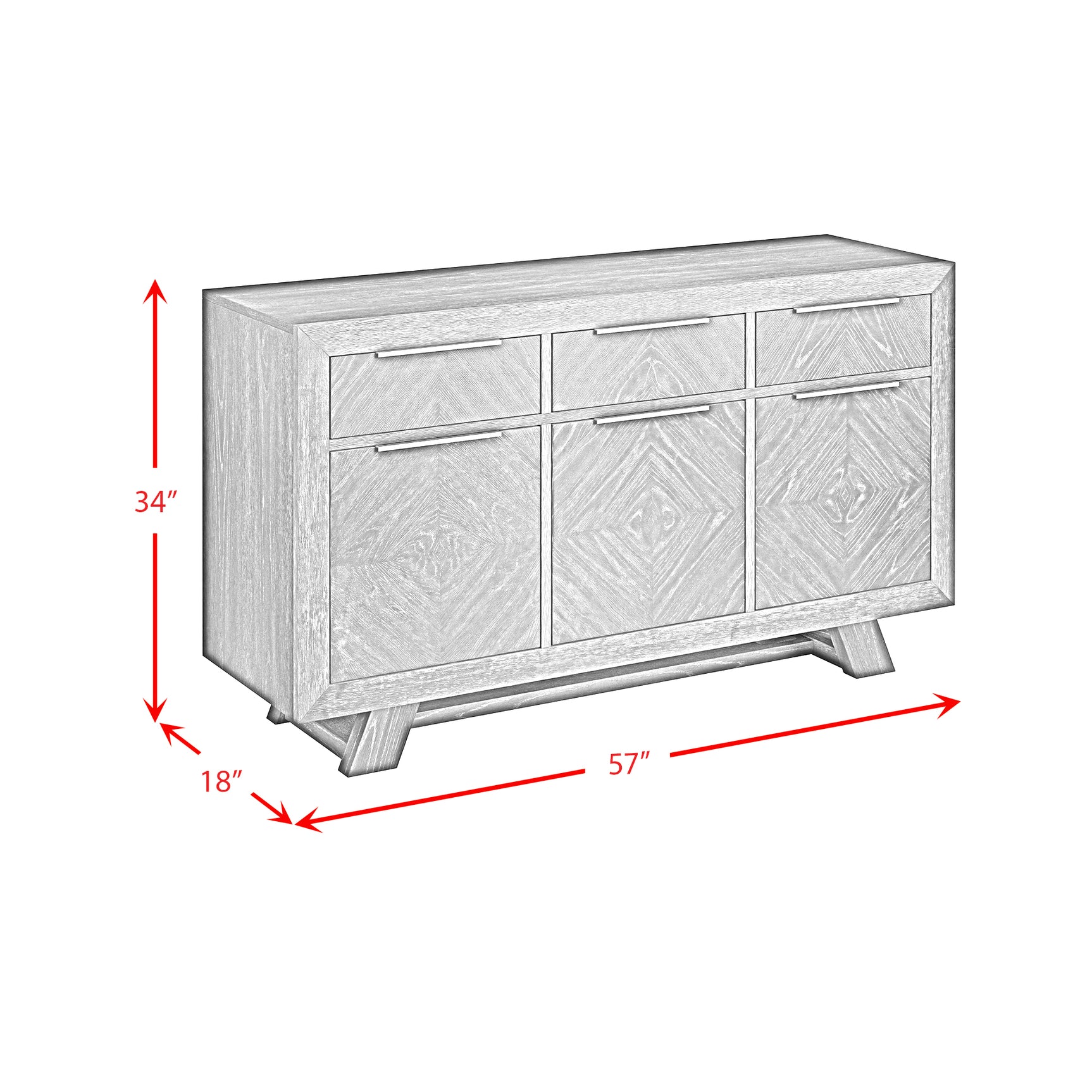 Transcend Server in Charcoal - Tampa Furniture Outlet
