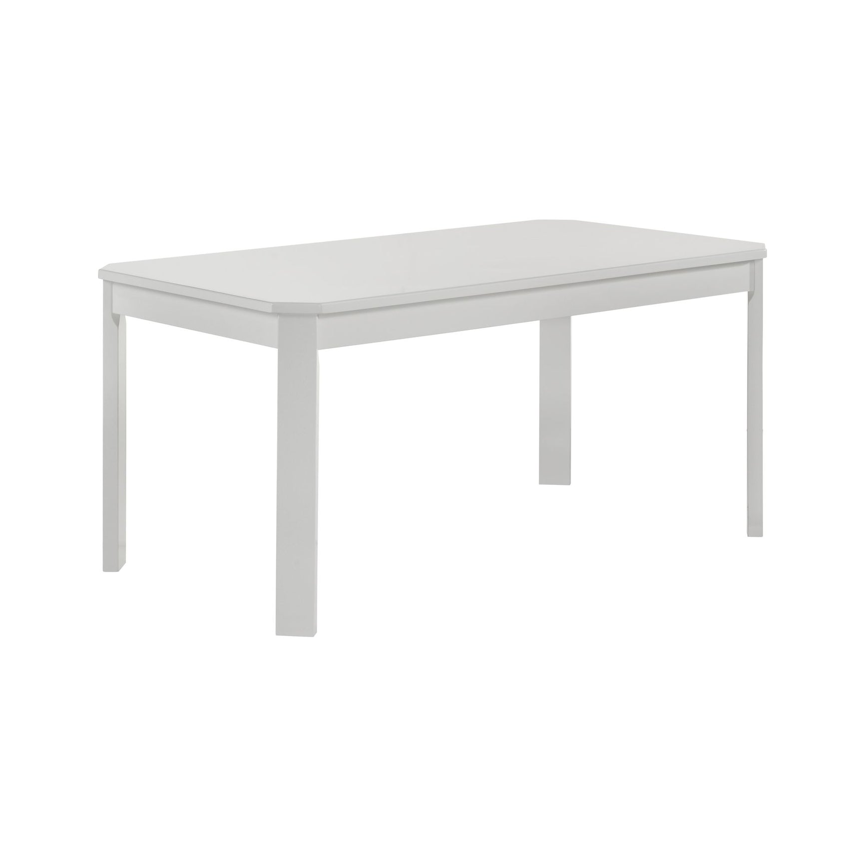 Travis Youth 5PC Dining Set with Table and 4 Chairs in White - Tampa Furniture Outlet