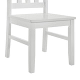 Travis Youth 5PC Dining Set with Table and 4 Chairs in White - Tampa Furniture Outlet