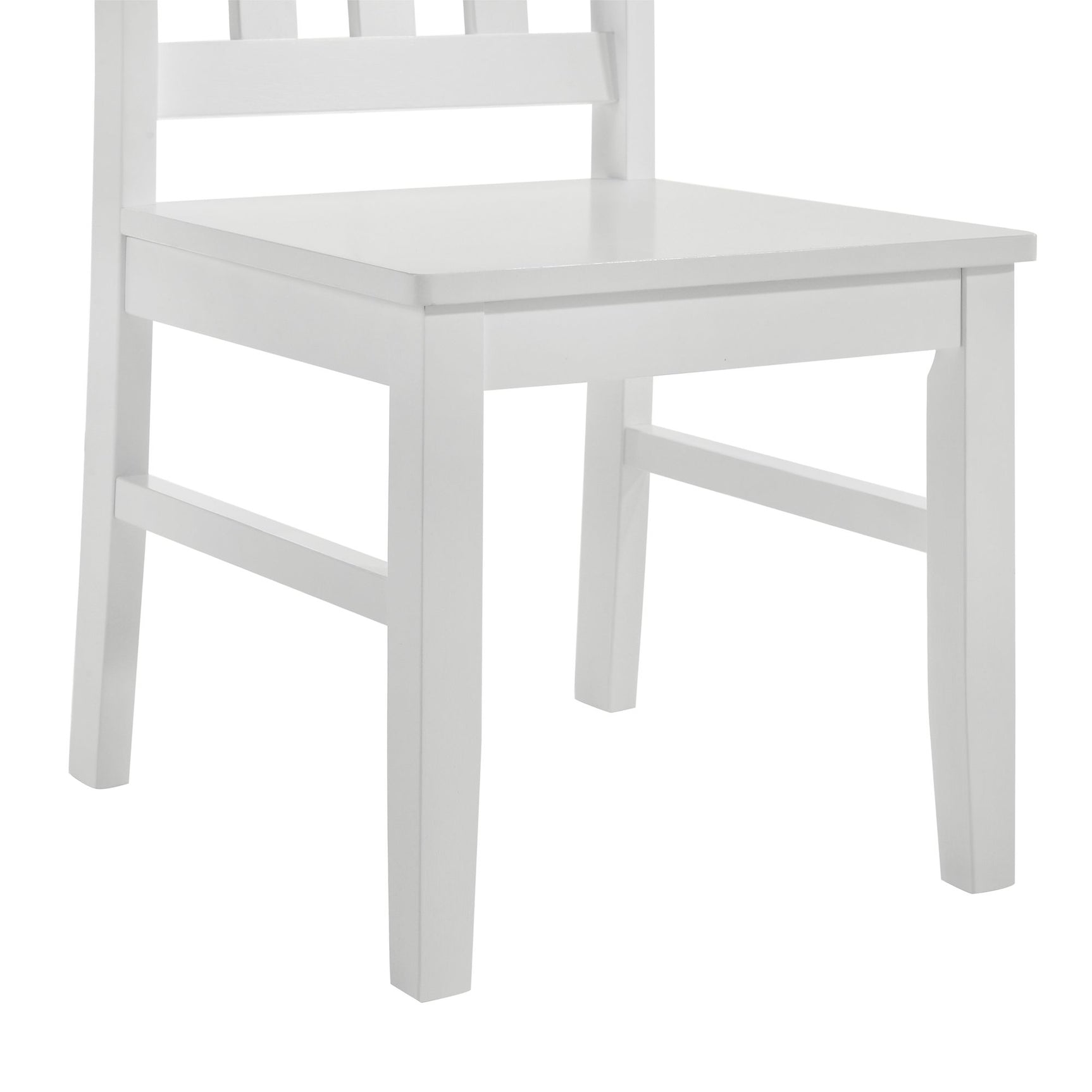 Travis Youth 5PC Dining Set with Table and 4 Chairs in White - Tampa Furniture Outlet